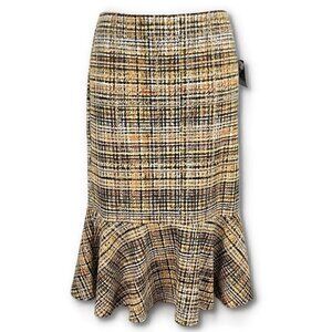 New Jemma womens skirt size XL multicolored peplum career